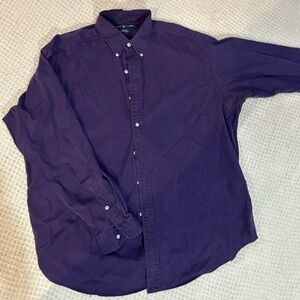 Purple polo Ralph Lauren button up